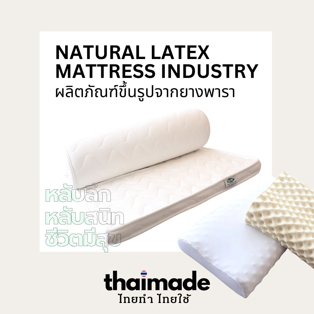 Natural Latex Mattress Industry ผลิตภัณฑ์ขึ้นรูปจากยางพารา