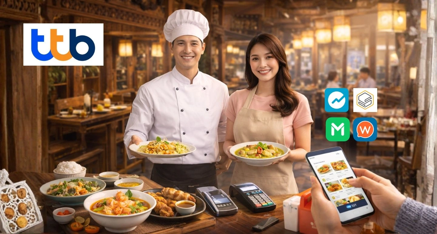 ทีทีบีผนึกกำลังพันธมิตรยกระดับธุรกิจร้านอาหารไทยด้วยโซลูชันดิจิทัล