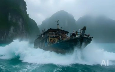 อัปเดตสถานการณ์อ่าวฮาลอง: เรือนำเที่ยวล่มกลางพายุ เสียชีวิตหลายราย